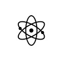 Icon Atom weiß