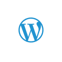 Icon WordPress weiß